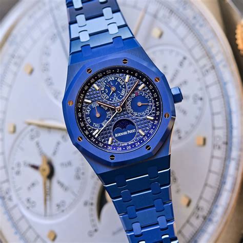 audemars piguet blue ceramic perpetual calendar